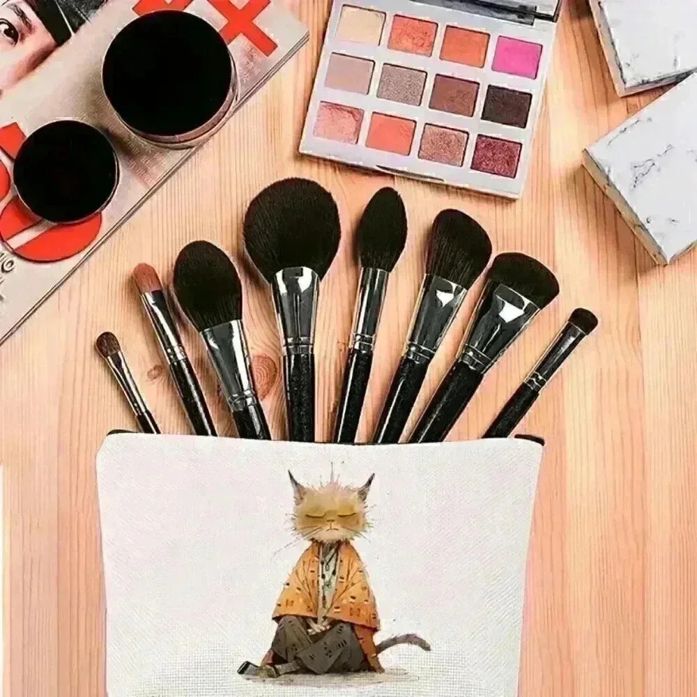 Canvas Makeup Bag - Picture 2 of 4